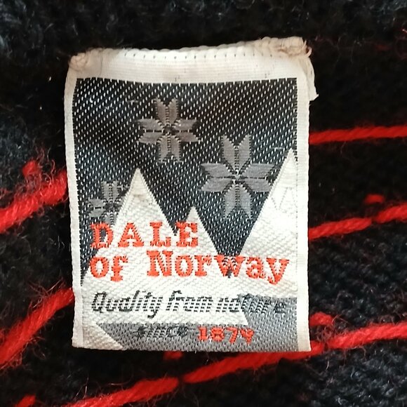 Dale Of Norway 100% Norwegian Wool Cowl Neck Pullover Sweater Size Large - Picture 9 of 10